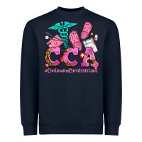 Navy cca  continuing care assistant with crocs Heavyweight Sweatshirt - AdoDesignShop