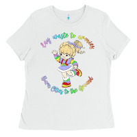 White rainbow brite badass   rainbow brite Ladies Tee - artisFamous
