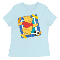Baby Blue winnie the pooh Ladies Tee - artisFamous