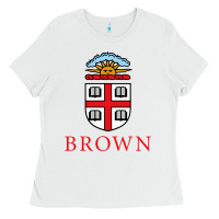 White brown university Ladies Tee - artisFamous