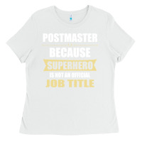 White gift for superhero postmaster Ladies Tee - artisFamous