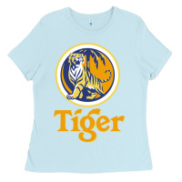 Baby Blue The Tiger Ladies Tee - artisFamous