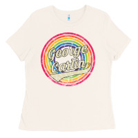 Bone george carlin   retro rainbow faded style Ladies Tee - artisFamous