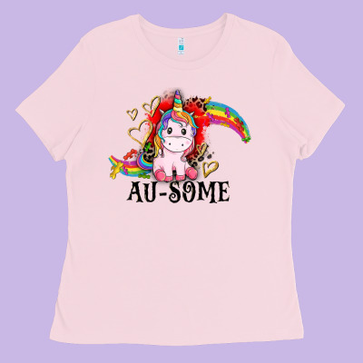 Au-some Ladies Tee Designed By Cowgirlartshop