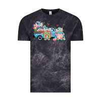 Cloud Black Easter gnomes truck Vintage Tee - OliviaCreatesArt