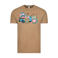 Vintage Coffee Easter gnomes truck Vintage Tee - OliviaCreatesArt