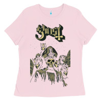 Bubblegum Pink ghost new Ladies Tee - artisFamous