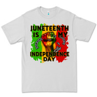 Dove Grey juneteenth is my independence day cowgirl Premium Tee - CowGirlArtShop