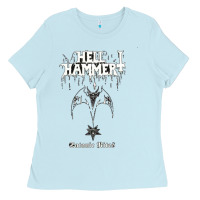Baby Blue hell hammer Ladies Tee - artisFamous