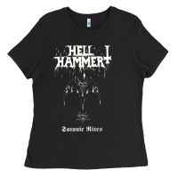 Black hell hammer Ladies Tee - artisFamous