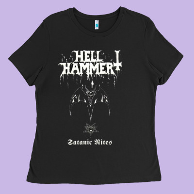 Hell Hammer Ladies Tee Designed By Artisfamous