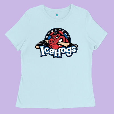 The Icehogs, Rockford Ladies Tee Designed By Artisfamous