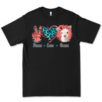 Black Peace Love Goats Premium Tee - Jasminsmagicworld