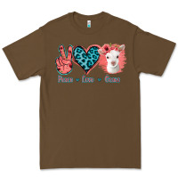 Cacao Peace Love Goats Premium Tee - Jasminsmagicworld