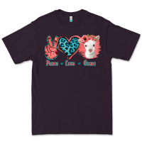 Plum Peace Love Goats Premium Tee - Jasminsmagicworld
