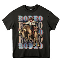 Asphalt Rodeo Cowboy bull western Heavy Core Tee - HowdyJamesFarm