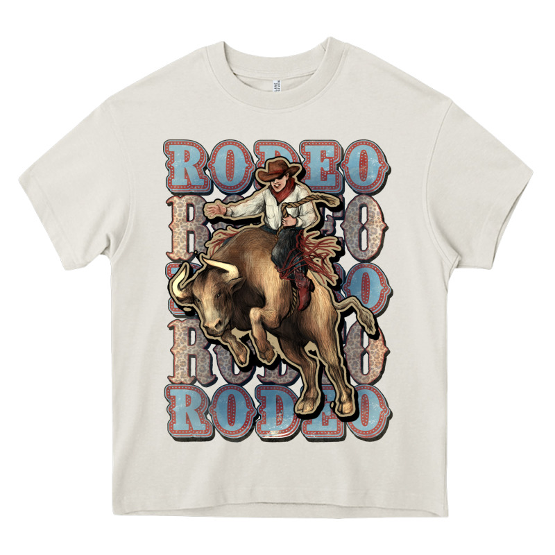 Rodeo Cowboy Bull Western Heavy Core Tee by HowdyJamesFarm | Teevron