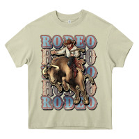 Mossy Rodeo Cowboy bull western Heavy Core Tee - HowdyJamesFarm