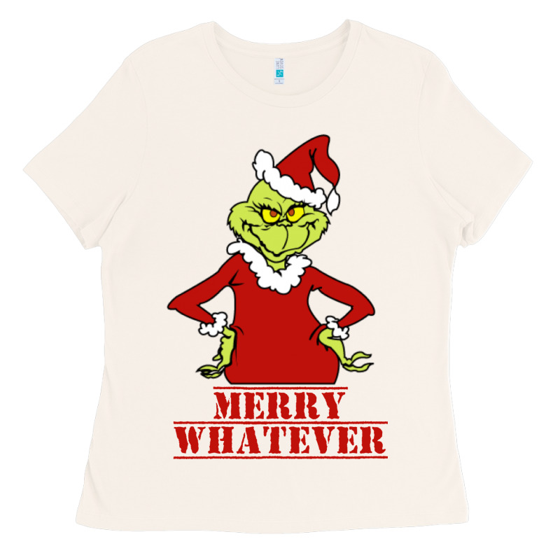 Merry Whatever Grinch Ladies Tee by artisFamous | Teevron