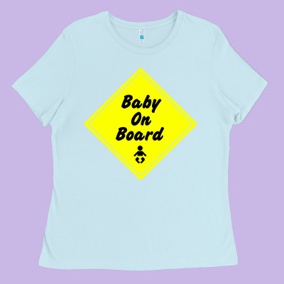 Baby On Board Ladies Tee Designed By Artisfamous