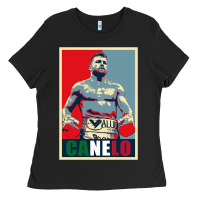 Black canelo alvarez mexican boxing Ladies Tee - artisFamous