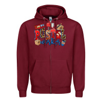 Burgundy postal worker Zipper Hoodie - AdoDesignShop