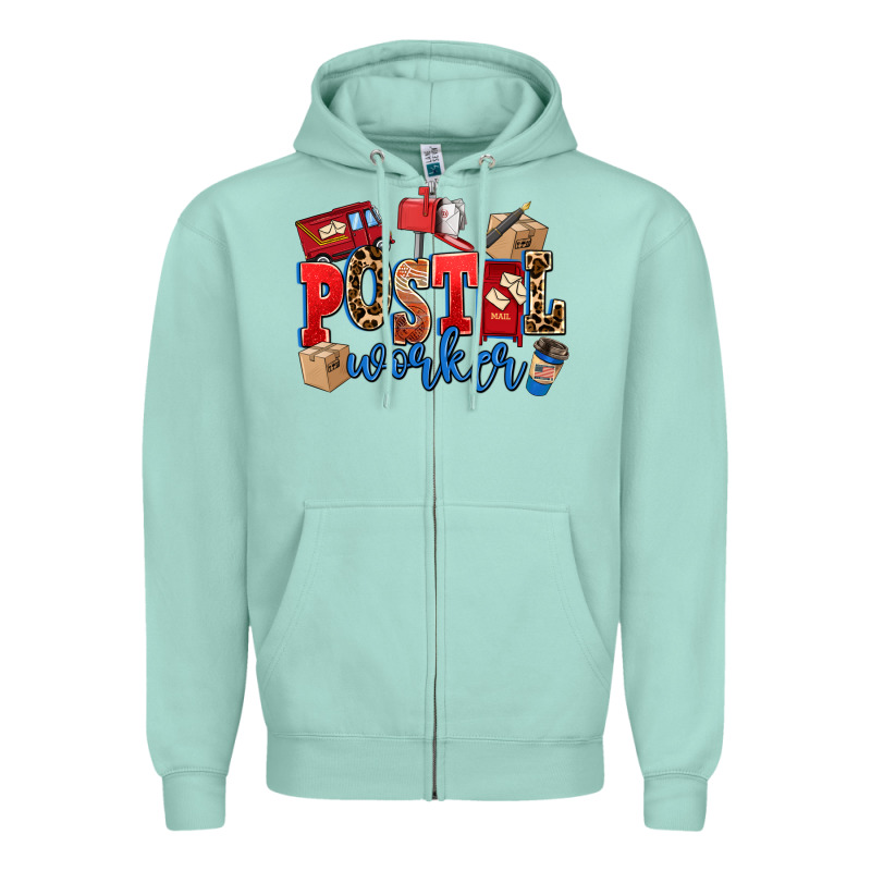 Postal Worker Zipper Hoodie by AdoDesignShop | Teevron