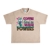 French Oak Coffee Gives Me Nurse Powers Urban Heavy Tee - FaDigitalArtStudio