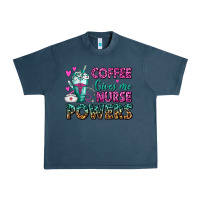 Midnight Navy Coffee Gives Me Nurse Powers Urban Heavy Tee - FaDigitalArtStudio