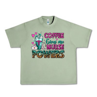 Oil Green Coffee Gives Me Nurse Powers Urban Heavy Tee - FaDigitalArtStudio