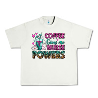 Pistachio Coffee Gives Me Nurse Powers Urban Heavy Tee - FaDigitalArtStudio
