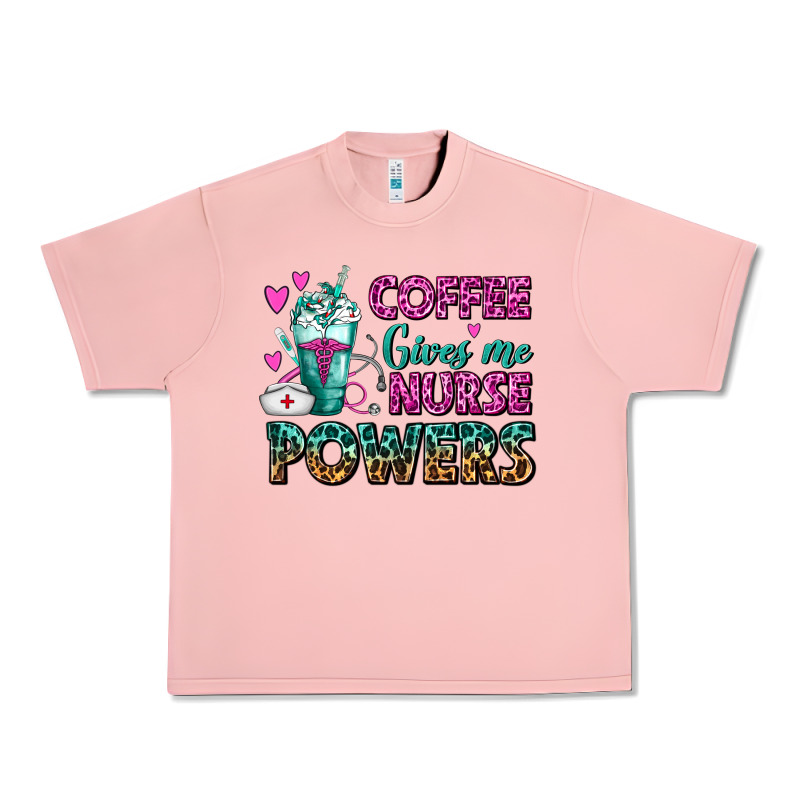 Coffee Gives Me Nurse Powers Urban Heavy Tee by FaDigitalArtStudio | Teevron