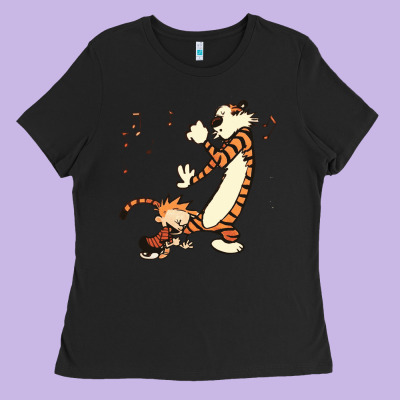 Calvin Dance Party Ladies Tee Designed By Artisfamous