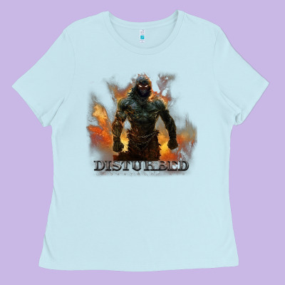 Disturbed 8 Ladies Tee Designed By Artisfamous