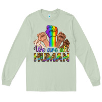 Matcha We Are All Human Long Sleeve Tee - BundleAndBundleShop