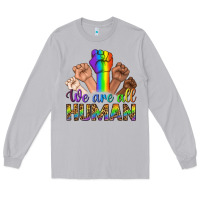 Moon Dust We Are All Human Long Sleeve Tee - BundleAndBundleShop