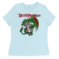 Baby Blue deep purple 7 Ladies Tee - artisFamous