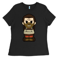 Black hannibal lecter chibi Ladies Tee - artisFamous