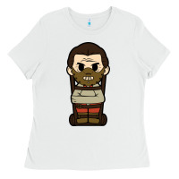 White hannibal lecter chibi Ladies Tee - artisFamous
