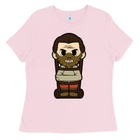 Bubblegum Pink hannibal lecter chibi Ladies Tee - artisFamous