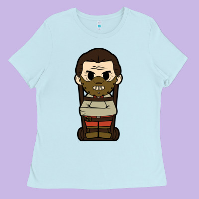 Hannibal Lecter Chibi Ladies Tee Designed By Artisfamous