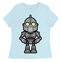 Baby Blue iron giant Ladies Tee - artisFamous