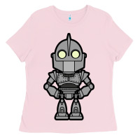 Bubblegum Pink iron giant Ladies Tee - artisFamous