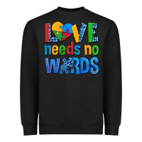 Black love needs no words autism Heavyweight Sweatshirt - AdoDesignShop