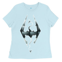 Baby Blue skyrim Ladies Tee - artisFamous