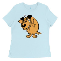 Baby Blue smile mumbly muttley dog Ladies Tee - artisFamous