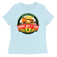 Baby Blue sneeds feed and seed Ladies Tee - artisFamous