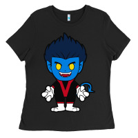 Black nightcrawler chibi Ladies Tee - artisFamous