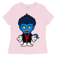 Bubblegum Pink nightcrawler chibi Ladies Tee - artisFamous