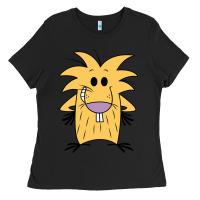Black norbet angry beaver Ladies Tee - artisFamous